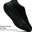 Men's Running Shoes Lightweight Cushioning Walking Tennis Sneakers (6.5, All Black)