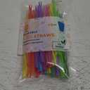 Jacent Plastic Reusable Kids Straws Plus Cleaning Brush, 6 Inch: 23 Straws