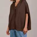 Xiaoxuemeng Womens Cardigan Sweaters Lightweight Knitted Hood Sweater Button Down Coat(Coffee-M)