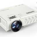 E1 120±%10ansi lumen 1080P Native Mini Projector, , 4.1inch LCD, Multimedia Home Theater Video Projector, Compatible with Full HD 1080P HDMI, USB, VGABuilt-in Speaker (E1)