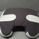 SAHEYER Side Sleeper Pillow with Arm Holes, 2 in 1 Shoulder Relief System for Rotator Cuff Pain, Memory Foam Pillow for Adults with 3 Arm Place Holes, Grey