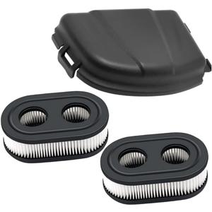 593260 Air Filter with 595658 Air Cleaner Cover for Briggs and Stratton 798452 334404 093J02 09P700 103M02 104M02 675EXI Engines Parts Toro Recycler 22 and Troy Bilt TB110 TB200 Lawn Mower (2PCS)
