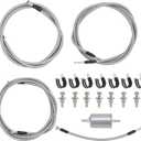 Flexible Stainless Steel Braided Fuel Line Kit Compatible with Chevy Silverado 1500 2500 HD 3500 99-03 For GMC Sierra 1500 2500 HD 3500 99-03 Replace 819-840, 15043857, 15765803