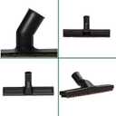 Eagles Vacuum Cleaner Accessory, Plastic 1-3/8" Extension Wands, 35mm Hose, 2 Pipe Extent to 34in, Brush Tool Head (2+1), Black