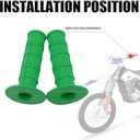 PowerMotr Motorcycle 22mm Universal Grips 7/8" Anti-Slip Rubber Bike Handlebar Waffle Grips Replacement for CRF EXC Motocross Motorcycle Offroad Dirt Pit Bike