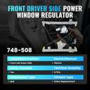 748-508 Front Left Driver Side Power Window Regulator with Motor 6 Pins Compatible with Chrysler Town Country 2008-2010,Chrysler Town Country 2011-2016,Dodge Grand Caravan 2008-2010,Ram C/V 2012-2015