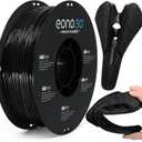 85A TPU 3D Printer Filament Extra Soft & Flexible Rubber-Like Filament, Durable & Wear-Resistant, 1.75mm 0.03mm, Smooth Feeding, Ideal for RC Car Tires, LEGO Wheels, Phone Cases 1kg Black