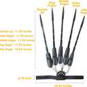 Articulated Fingers With Fingernail, Halloween Frights, Extensions With Gloves, Halloween Costume Prop, Creepy Cosplay Claw Hands