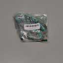 Dog Collar Leash Set, Floral Pattern, Polyester Material, Adjustable Collar and 5ft Matching Leash, for Medium Dogs.(M, Green Rose)