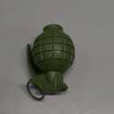 Sratte 4 Pcs Toy Hand Grenades with Realistic Sound Effects and Flashing Light, Plastic Fake Grenades Military for Army Role Play Prop (Green,Black)