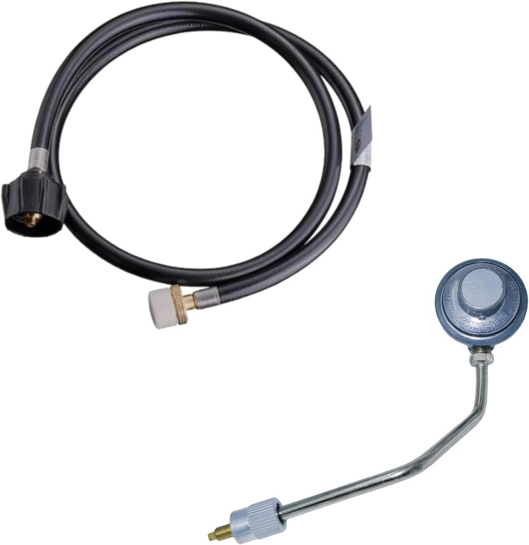 Qfire Regulator and Propane Hose Kit Replacement Compatible with Blue Rhino Razor GGC2030M 25 Inch Outdoor 2 Burner Portable LP Propane Gas Grill Griddle Qfire Regulator and Propane Hose Kit Replacement Compatible with Blue Rhino Razor GGC2030M 25 Inch Outdoor 2 Burner Portable LP Propane Gas Grill Griddle