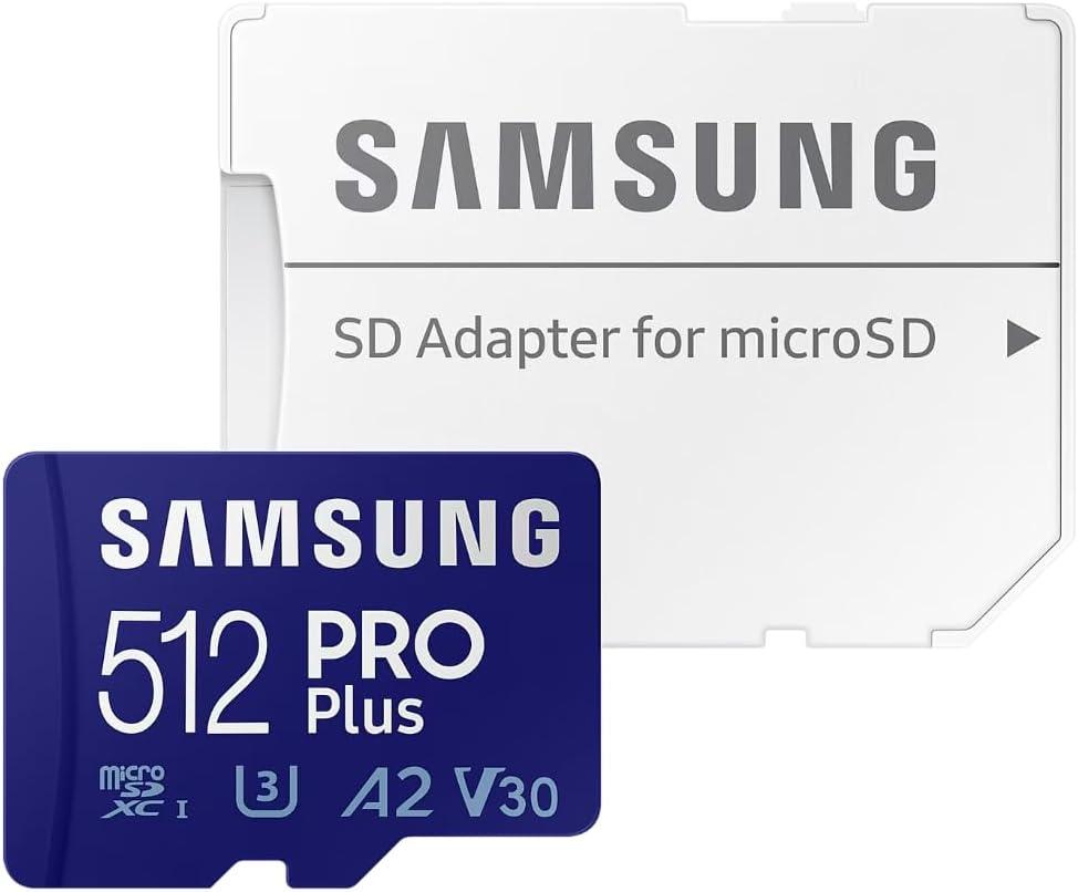 SAMSUNG PRO Plus Micro SD 512GB with Adapter
