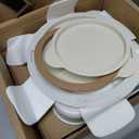 SENSARTE 17 Piece Pots and Pans Set, Nonstick Detachable Handle Cookware Set, Induction Kitchen Cookware Set with Removable Handle, Healthy Non Stick for RV, Dishwasher  Oven Safe, PFOA Free (White)