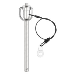 UXCELL 1 Pcs Quick Release Pin, 3/8" x 4" (Dia. x L), Stainless Steel, Silver