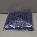 Aimon Weighted Blanket Cover 100% Cotton (60"x80", Dark Blue, Queen Size, Side Zipper) Washable Cover for Weighted Blanket, Removable Weighted Blanket Cover with 8 Ties