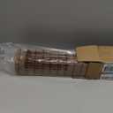 LazBlinds No-Drill Cordless Roman Shade - Light Filtering Natural Wood, Easy Install Bamboo Blind for Windows 47" W x 48" H, Malay Umber