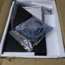 9 Tier Tree Bookshelf with LED Light, Floor Standing Bookcase, Narrow Bookshelves for Books/CDs/Magazine, Wood Storage Rack for Bedroom, Home Office, Living Room, Black