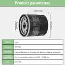 49065-0724 Oil Filter Compatible With Kawasaki 49065-7010 FX751V FX801V FX850V FX921V FH381V FH430V FH480V FH541V FH580V FH601V FH641V FH680V FH721V FH601D FH680D FH721D FH770D KAF300 400 620 (4)