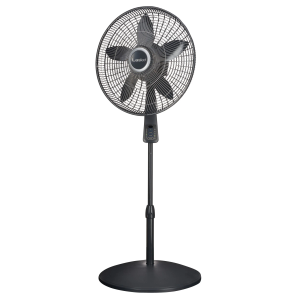 Lasko 18" 4-speed Pedestal Fan with Remote & Timer (gray, model S18965)
