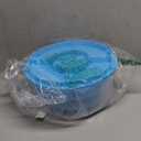 Cake Cupcake Carrier with Lid and Handle + Cake Stand Plate with Dome | 10" Round Cake Container Holder with Cover | Plastic Pie Carrier Cake Storage Container | Bunt Keeper Platter Tray for Transport (Blue)