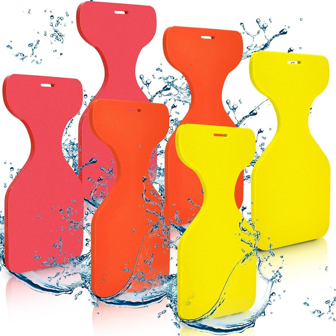 6pcs MiniInflat Foam Water Saddles Float Pool Lake, 34 x 16.5 x 1.3 inches