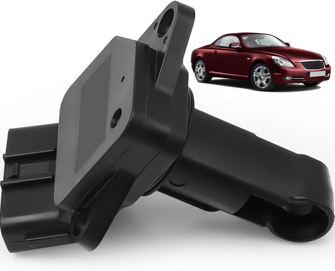 22204-15010 MAF Sensor for 2000-2002 Toyota Corolla V4 1.8L/2001-2005 Lexus GS430 V8 4.3L/2002-2010 SC430 V8 4.3L/2000-2002 Chevrolet V4 Prizm 1.8L Mass Air Flow Sensor, Original Airflow Sensor