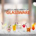 Reusable Stainless Steel Straw Set of 4 - Shorter Lengths (6.5" and 7.5") for Cocktails and Beverages. Travel Case and Cleaning Brush - Perfect for On The Go or Entertaining at Home (Purple Haze)