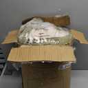 MUXHOMO 7 Pieces California King Comforter Set, Reversible Bed in a Bag Cal King Size, All Season Bedding Set with Comforter, Flat Sheet, Fitted Sheet, Pillowcases & Shams, Olive Green & Beige