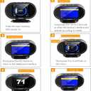 KONNWEI KW206 Car OBD2 HUD Digital Meter Gauge All in One Automotive Trip Computer Smart OBD Speedometer Water Temperature Fuel Pressure Tester for All 2003 and Newer Cars