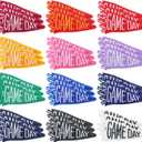 36 Pcs Game Day Patches Bulk America Football Triangle Flag Iron-On Patches Badge Embroidered Sew on Appliques for Hats Backpacks Clothes DIY Crafts