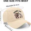 Mom Hat, Suitable for Mom to Wear on Parent-Child Activities, Embroidered Adjustable Cotton Baseball Cap Beige, Adjustable Size: 22-24 inches in circumference, 4.72 inches in height, and 2.75 inches in brim.