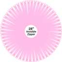 Mandala Crafts #3 Pink Hidden Invisible Zippers for Sewing and Crafts, 40 PCs 28 Inch Coil Zippers Supplies for DIY Tailoring Projects