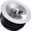 3 Inch Sewer Cleanout Cap Mechanical Test Plug Expansion Drain Stopper with Wing Nut, Rubber Sewer Drain Cover End of Pipe Gripper Mechanical Plug Suitable for Most Pipes Sink Pools