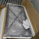 39.37" Folding Standing Desk, Small Laptop Stand Up Desk for Sitting or Standing, No Assembly Needed, Portable, Tall Foldable Desk for Home, Office, Small Spaces (Black)