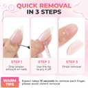 UNA GELLA 20ml*2PCS Nail Glue Remover for Press on, Multi-Functional Pinpoint Glue Remover Fast Removal Gentle Non-Acetone with Crystal Sticks for Nails Polish False Acrylic Nail Tips Home DIY