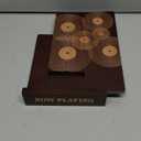 Sonny & Sloane Now Playing Vinyl Record Stand  Stylish Vinyl Holder & Display for Albums  Premium Classic Wood with Engraved Design  Record Holder Stand & Accessories