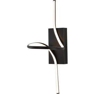 JONATHAN Y 9" Black Modern Minimalist Integrated LED Vanity Light Sconce, Dimmable Metal Wall Lamp for Bathroom Mirror, Living Room, Hallway, Hardwired, ETL Listed (JYL7030B)