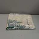 Artoid Mode Beige Pine Tree Snowflake Merry Christmas Placemats Set of 8, 12x18 Inch Seasonal Winter Xmas Holiday Table Mats for Party Kitchen Dining Decoration