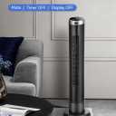 OmniBreeze Digital Electric Tower Fan, with Remote Control, LED Display, Standing Bladeless Floor Fans Cooling and Quite Indoor Living Room Bedroom use (36 Inch)