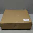 Lamp Shades Set of 2, Drum Lampshade for Table Lamps Floor Lamp, 13" Top X 13" Bottom X 10" High Brown Large-Medium Line Fabric Lamp Shades, Easy Assembly Replacement Lampshades