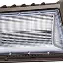 ledmo 150W LED Wall Pack with Photocell Dusk to Dawn 5000K Waterproof Commercial Outdoor Light Fixture 21000lm 100-277V Equivalent, Energy Save Flood Lights for Building, Yard, Warehouse, Garage