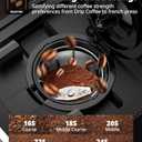 AIRMSEN Grind & Brew Coffee Maker with Grinder - Single Serve Machine Compatible with K-Cup Pods & Ground, 1000W Fast 6-14oz Brewer, Descaling Alert, Touchscreen & 50oz Removable Tank (Large) (Largre)