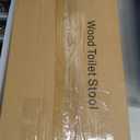 Bamboo Toilet Stool Squat Adult, 6.5 Inch Squatting Potty for Bathroom, Dual Anti-Slip Potty Step Stool for Pooping, Improve Squatting Posture and Comfort for Kids/Adults/Seniors, Wood