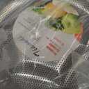 Tiawudi Large 6-Qt Colander, 18/8 Stainless Steel Mesh Strainer for Kitchen, Food Sieve with Riveted Handles and Self-draining Solid Ring Base, Great for Pasta, Rice, Vegetables and Fruits