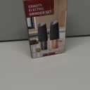 USB Rechargeable Electric Pepper Mill, Salt and Pepper Shakers, Gravity Sensing, Washable Container 135 ml, Blue LED Light and Adjustable Coarseness (2PCS)