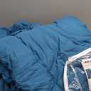 CozyLux Teal Comforter Set Queen - 7 Pieces Bed in a Bag Comforters Queen Size Comforter Set Bedding Sets with All Season Quilted Comforter, Flat Sheet, Fitted Sheet, Pillowcases, Teal, Queen