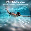 Adult Swim Goggles with Nose Cover, Wide View Diving Mask No Leak Swimming Goggles for Men Women Youth