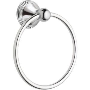 Moen Preston Collection Polished Chrome Bathroom Hand-Towel Ring, Wall Mounted Towel Holder, DN8486CH (7 Inch)