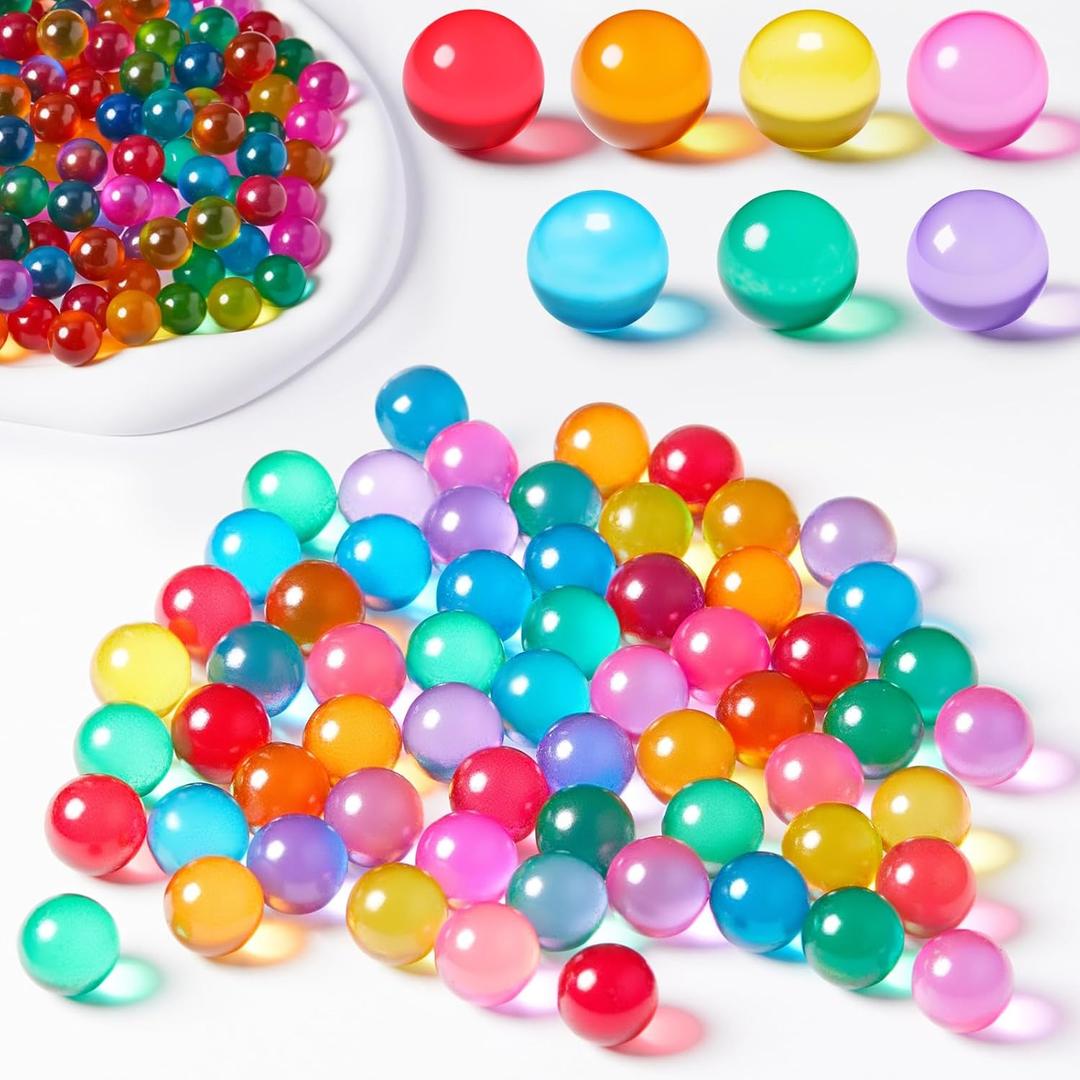 Zhanmai 500 Pieces Color Mixing Glass Marbles 0.56 Inch Cat Eyes Marbles Bulk Solid Glass Colorful Round DIY Craft for Kids Slingshot Home Decoration Chinese Checkers Game (Bright) (Bright)