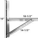 JEACENT Wall Mounting Bracket Rust Free Stainless Steel Support for 9000-24000BTU Condenser Ductless Mini Split Air Conditioner Heat Pump Systems